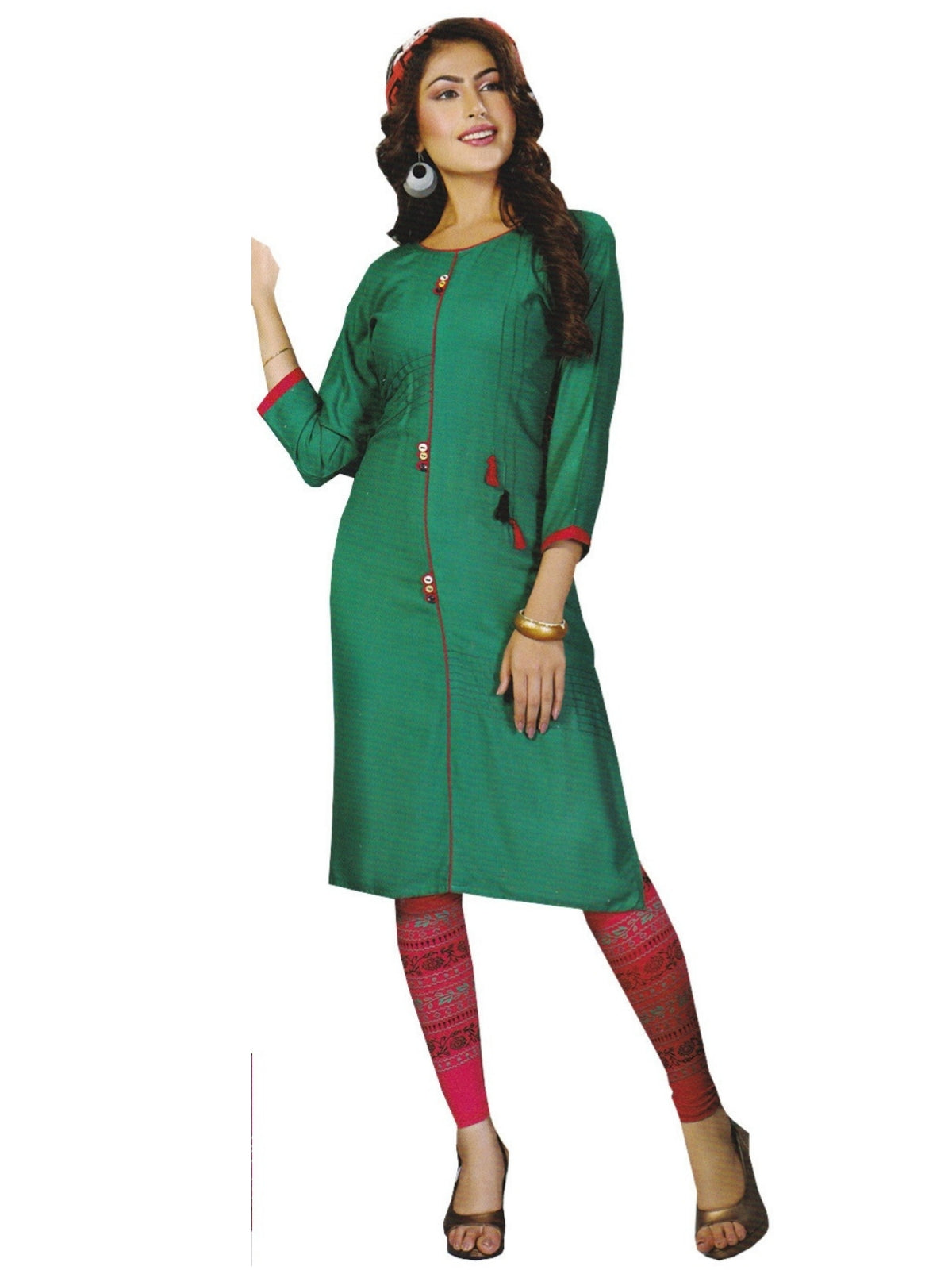 Top more than 161 green leggings with kurti super hot